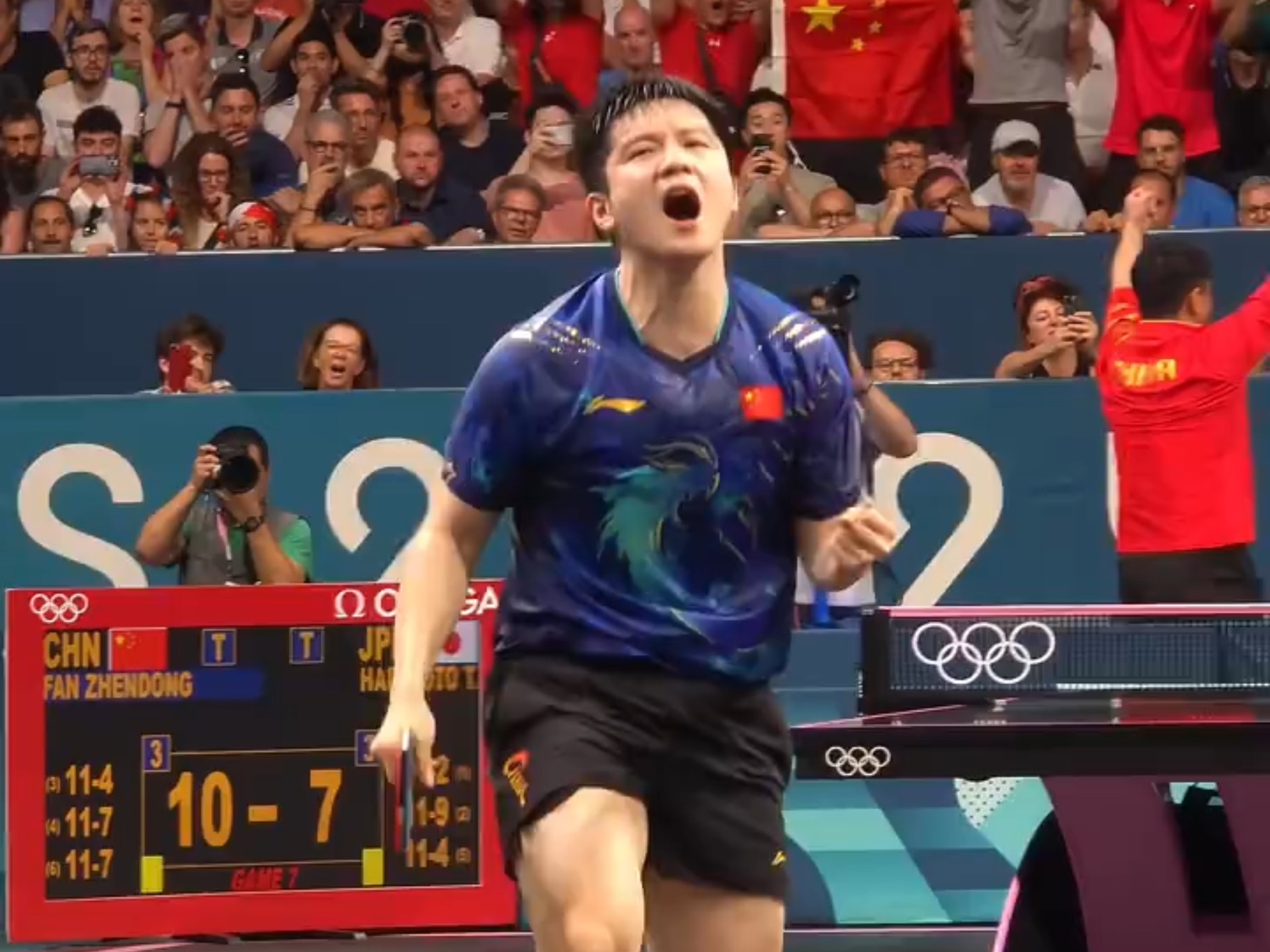 中国队绝杀法国队，张本智和惊艳四座